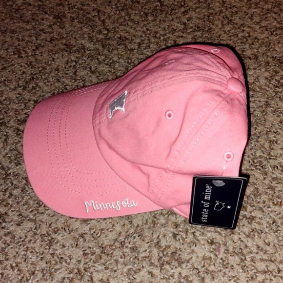 State of Mine Embroidered Strapback Peach Cap Hat OSFA NWT - Picture 3 of 9